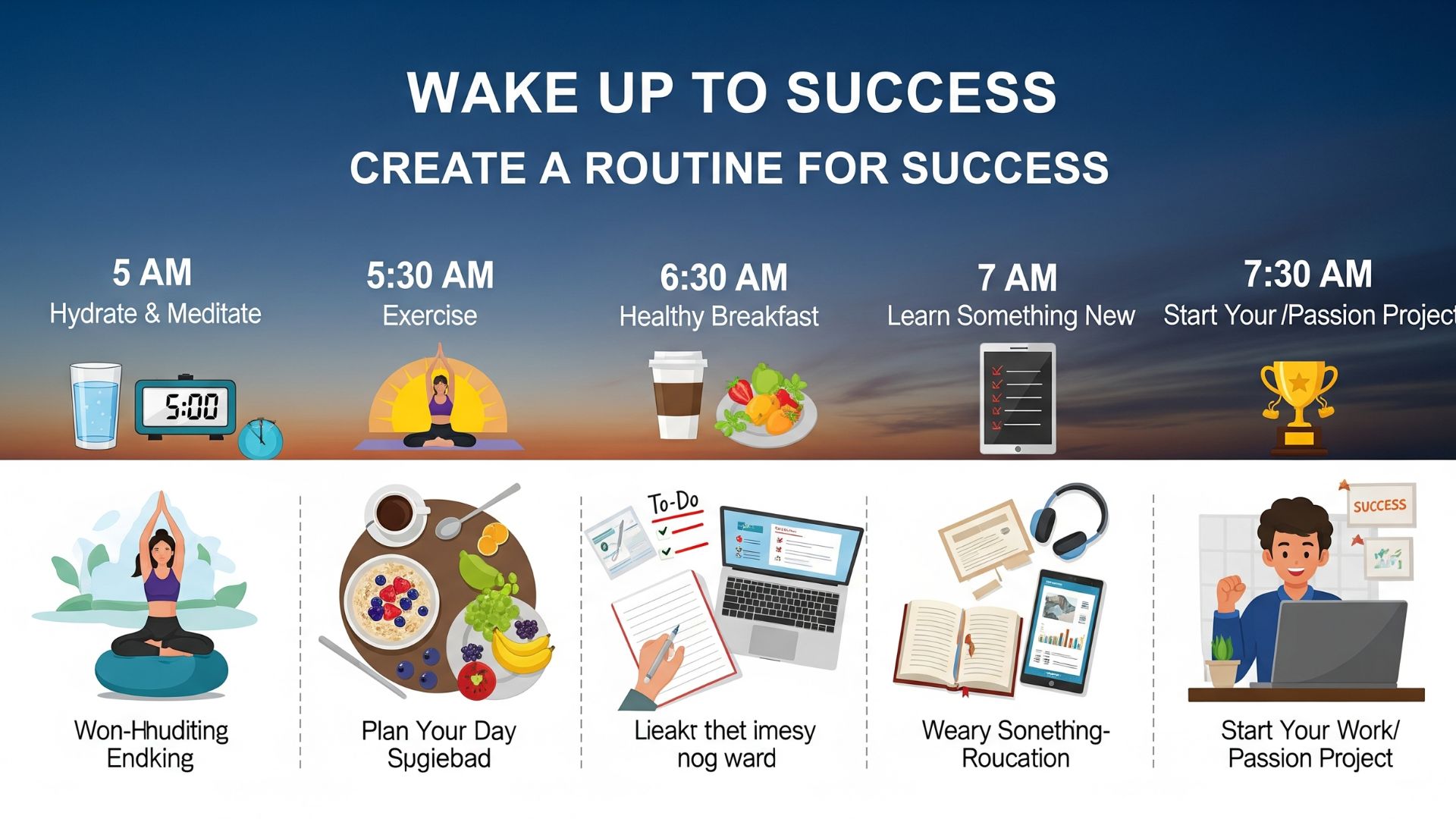 WAKE UP TO SUCCESS